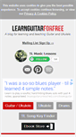 Mobile Screenshot of learnguitarforfree.com