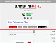 Tablet Screenshot of learnguitarforfree.com